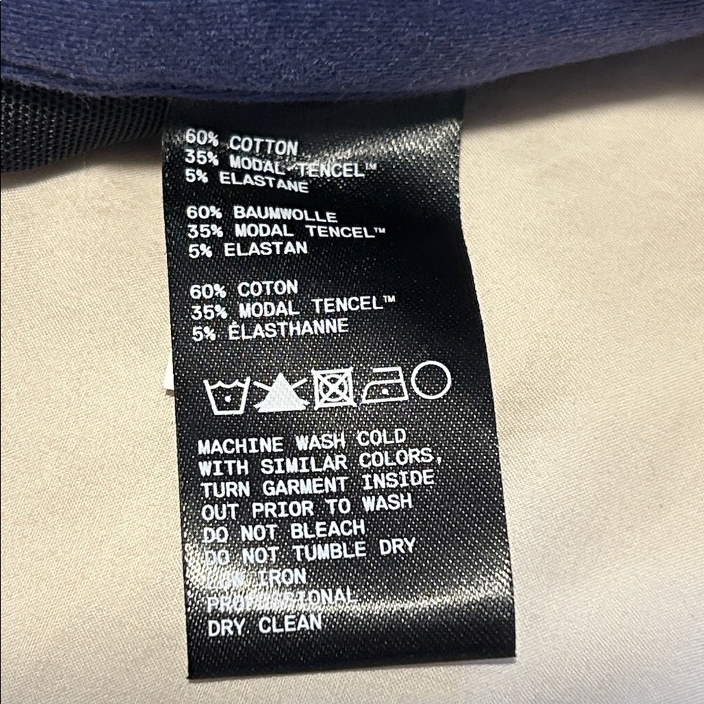 Men’s Away Travel The Staple Pant Straight Leg Commuter Career Chino Blue 32 NWT - Picture 5 of 5